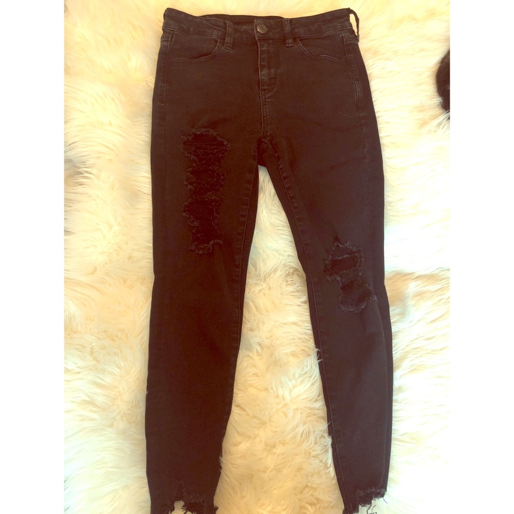 American eagle black skinny jeans